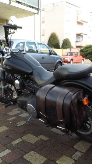 Sacoche Myleatherbikes Harley Dyna Street Bob_12